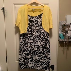 EUC Dressbarn 2pc Sheath Dress Set